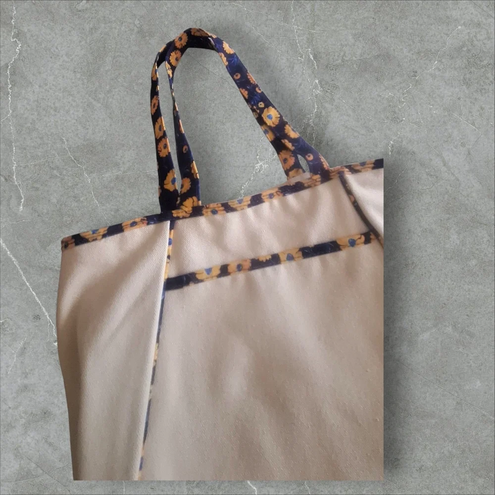 Shoshanna Cream Tote with Floral Accents